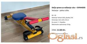 VESLANJE jedna ručka - do 10 god. - DEČJE SPRAVE ZA VEŽBANJE